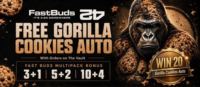 Fast Buds Cannabis Seeds Promo Plus Win 20 Gorilla Cookies Cannabis Seeds Offers