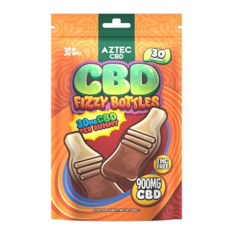 Aztec  C B D  Fizzy  Bottles  Pouch  Front 0