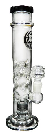 Basil  Bush  Heavy  Duty  Glass  Percolator  Bong