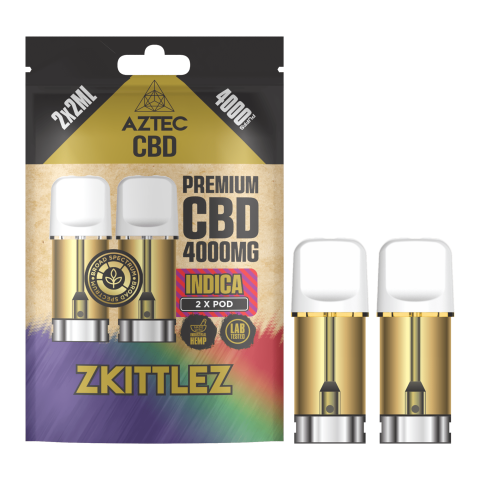 Aztec  Cbd  Pod  Refill  Zkittlez