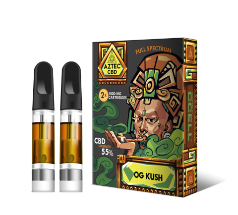 Aztec  Og  Kush 55  Cbd  Vaping  Kit  Refill 2  Pack