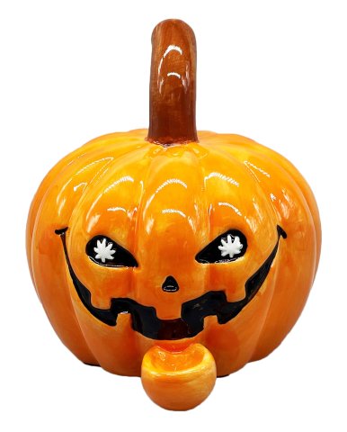 Ceramic  Pumpkin  Pipe 140mm  Tall