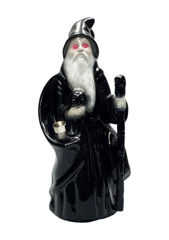 Ceramic  Wizard  Bong 28cm  Black  Front