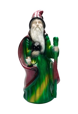 Ceramic  Wizard  Bong 28cm  Mutli  Coloured  Front 0