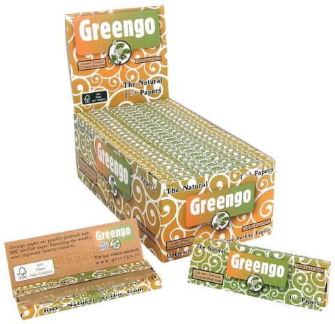 Greengo  Greengo  Natural  Unbleached  King  Slim  Papers
