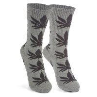 Cannabis  Leaf  Pattern  Socks  Black