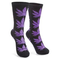 Cannabis  Leaf  Pattern  Socks  Purple