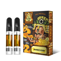 Aztec  Mango  Kush 55  Cbd  Vaping  Kit  Refill 2  Pack