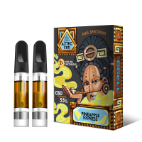 Aztec  Pineapple  Express 55  Cbd  Vaping  Kit  Refill 2  Pack