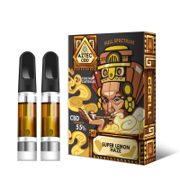 Aztec  Super  Lemon  Haze 55  Cbd  Vaping  Kit  Refill 2  Pack