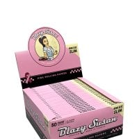 Blazy  Susan  Kingsize  Rolling  Papers  Pink  Box  Of 50  Skins