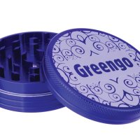 Greengo 63mm 4  Part  Herb  Grinder  Sustainable  Durable  And  Efficient  Blue