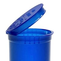 Pop  Top  Bottles 19  Dram 35g  Medical  Grade  Stash  Containers  Blue