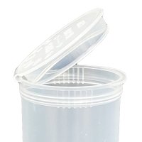Pop  Top  Bottles 19  Dram 35g  Medical  Grade  Stash  Containers  Clear