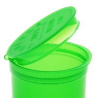 Pop  Top  Bottles 19  Dram 35g  Medical  Grade  Stash  Containers  Green