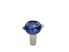Glass  Bowl  Blue   Amp   White  Patterned 14 5mm  Grind