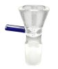 Glass  Bowl  With  Blue  Handle 18 8mm  Grind