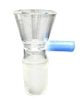 Glass  Bowl  With  Sky  Blue  Handle 18 8mm  Grind
