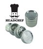 Headchef 30mm 4  Part  Metal  Grinders  Silver