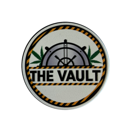 63mm  Large  Heavy  Duty  Metal 4  Part  Grinder  The  Vault  Branded  Front 0