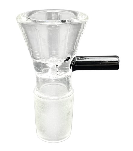 Glass  Bowl  With  Black  Handle 18 8mm  Grind