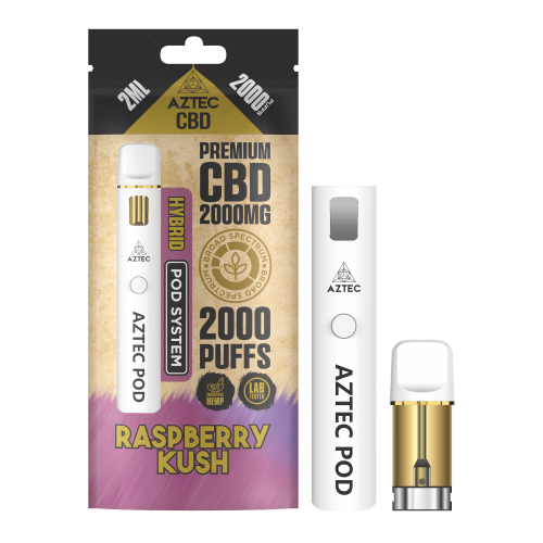 Aztec  Cbd  Pod  System  Rasberry  Kush