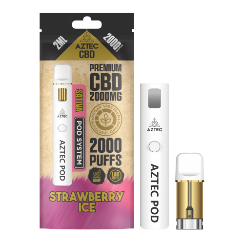 Aztec  Cbd  Pod  System  Strawberry  Ice