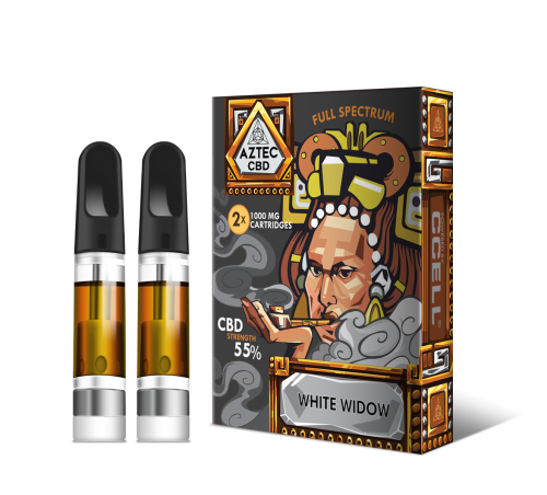 Aztec  White  Widow 55  Cbd  Vaping  Kit  Refill 2  Pack