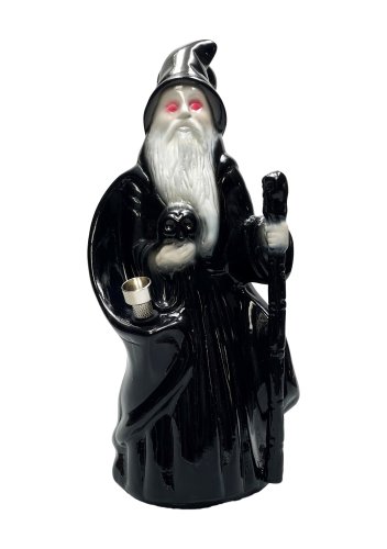 Ceramic  Wizard  Bong 28cm  Black  Front
