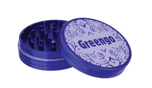 Greengo 63mm 4  Part  Herb  Grinder  Sustainable  Durable  And  Efficient  Blue