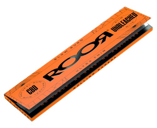 Cbd  Roor  Orange  Unbleached  Ultra  Slim  Papers   Tips 1
