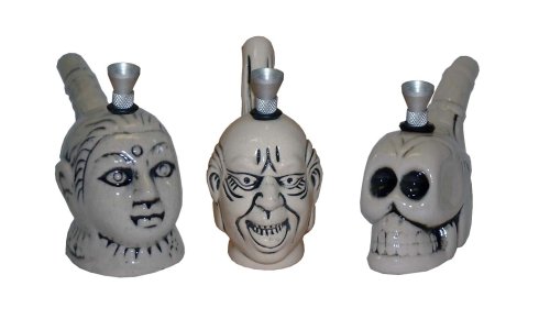 Mini  Ceramic  Face  Bongs 1